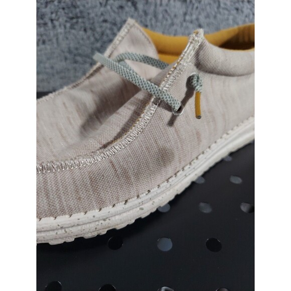 Hey Dude Wally Mens Linen Sneakers Size 7 - Picture 6 of 8
